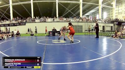 127 lbs Round 4 (6 Team) - Reinalda Gonzalez, Washington vs Madisyn Racine, North Dakota