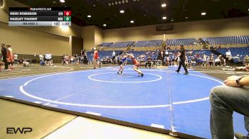 56 lbs Rr Rnd 2 - Heidi Robinson, Panther Youth Wrestling vs Haizley Faught, Mighty Bluebirds