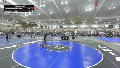 73 lbs Cons. Semi - Claudia Furgeson, Unattached vs Eleanor Hoose, Blackman Wrestling