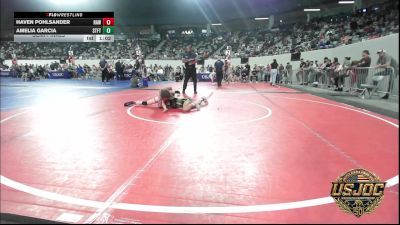 80 lbs Semifinal - Haven Pohlsander, Raw Wrestling Club vs Amelia Garcia, Standfast