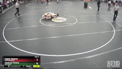 4A 113 lbs Quarterfinal - Chris Propst, Northwestern vs Marcus Foulk, May River