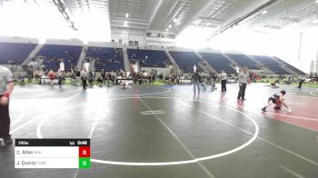 70 lbs Final - Cruz Allen, San Clemente vs Julian Quiroz, Threshold WC
