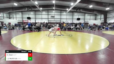 106 lbs Cons. Round 2 - Jaxon McKitrick, Mountain View vs Killian Olsen, North Sanpete