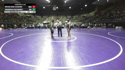 287 lbs Round Of 32 - Bryan Ruiz Alvarez, Mendota vs Nehemiah Mayberry, Dinuba HS