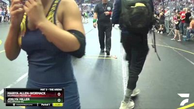 98 lbs Semifinal - Joslyn Miller, Williamston WC vs Mariya Allen-Wormack, Kalamazoo Premier WC