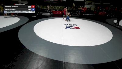 138 lbs Cons. Rd Of 16 - Johnny Benetiz, Redwood High School Wrestling vs Paul Valdes, Savage House Wrestling Club