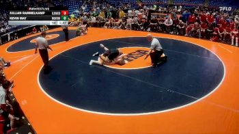 157 lbs Quarterfinals (8 Team) - Jullian Rammelkamp, Chatham (Glenwood) vs Kevin May, Lombard (Montini)