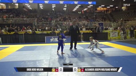 Alexander Joseph Wolfgang Wright vs Knox Hero Wilson 2025 Pan Kids Jiu-Jitsu IBJJF Championship