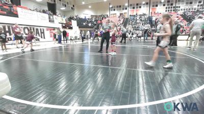 61 lbs Rr Rnd 2 - Lawson DeLozier, Ada Youth Wrestling vs Jolene Chuculate, HURRICANE WRESTLING ACADEMY