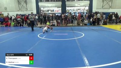 48 lbs Consi Of 16 #2 - Kayden Thompson, Clarksburg vs Domenick Wallner, Wheeling WC