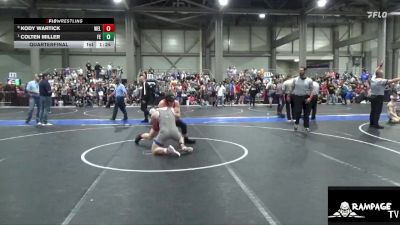 155 lbs Quarterfinal - Colten Miller, Falcon Empire vs Kody Wartick, Wellington