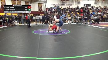 138 lbs Champ. Round 3 - Dale Corbin, Wyoming Seminary (PA) vs Cole Speer, Brecksville