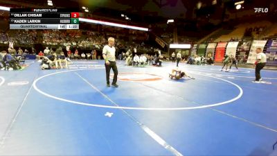 138 Class 3 lbs Quarterfinal - Dillan Chisam, St. Pius X (Kansas City) vs Kaden Larkin, Hillsboro