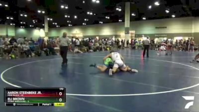 170 lbs Round 3 (6 Team) - Eli Brown, Storm Wrestling vs Aaron Steenbeke Jr., MXW Black