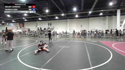 109 lbs Semifinal - Melany Ahumada, Mantanona TC vs Isabelle Chen, Unattached