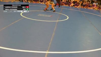 115 lbs 3rd Place Match - Emilia Gutierrez, Klein vs Jameiah Johnson, Bellevue East
