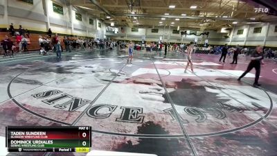 95 lbs 2nd Place Match - Dominick Urdiales, Gering Wrestling Club vs Taden Sundeen, Glasgow Wrestling Club