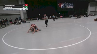 106 lbs Cons. Sub-semis - Nick Payne, Boneyard Wrestling Academy vs Jackson Soney, Patton Trained WC