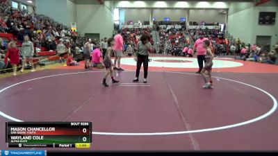 60 lbs Cons. Round 2 - Wayland Cole, Alpha Elite vs Mason Chancellor, Oak Grove Youth