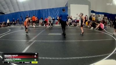 98 lbs Round 7 (8 Team) - Landon Sturgell, CP Wrestling vs Braden Haley, Warrior RTC