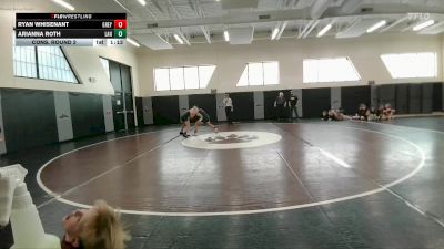95-101 lbs Cons. Round 2 - Arianna Roth, Lander Middle School vs Ryan Whisenant, Greybull MS