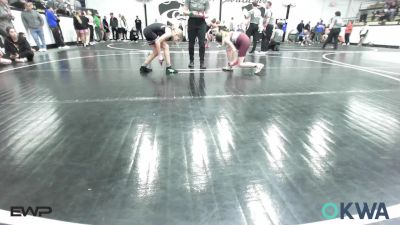 74 lbs Rr Rnd 1 - Kenzie Lemings, Eufaula Ironheads Wrestling Club vs Olivia Reeves, Wyandotte Youth Wrestling