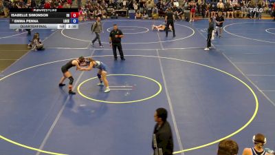 126 lbs Quarterfinal - Isabelle Simonson, Sweet Home vs Emma Penna, Lockport