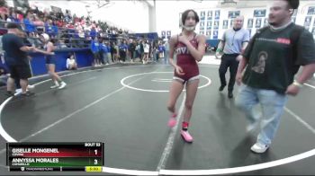 100 lbs Champ. Round 2 - Annyssa Morales, Camarillo vs Giselle Mongenel, Covina