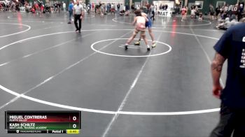 132 lbs Cons. Round 2 - Kash Schiltz, Next Level Training Academy vs Miguel Contreras, Platte Valley