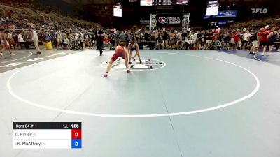 144 lbs Cons 64 #1 - Colyn Finley, AL vs Kasen McAffrey, OK