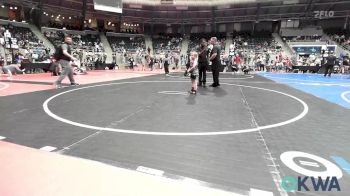 46 lbs Quarterfinal - Brantley Postma, Wagoner Takedown Club vs Colton Contreras, Raw Wrestling Club