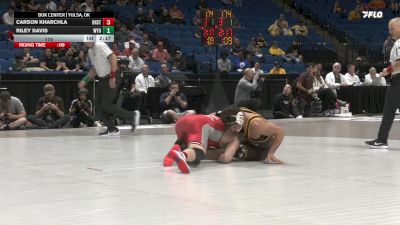 174 lbs Round 1 (16 Team) - Carson Kharchla, Ohio State vs Riley Davis, Wyoming
