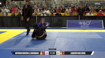 Cameryn Paige Wong vs Natividad Cristina R. Santamaria 2025 Pan Kids Jiu-Jitsu IBJJF Championship