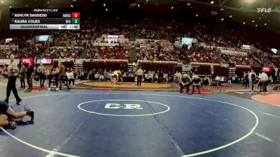 G - 115 lbs Quarterfinal - Kaura Coles, Glacier (Kalispell) Girls vs Ashlyn Sausedo, Hardin Girls