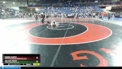 144 lbs Cons. Round 3 - Devon Mayo, Camas Wrestling Club vs Owen Smith, Wrestling Rhinos Wrestling Club