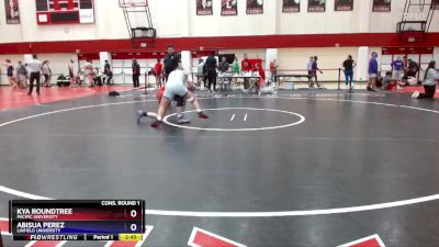 160 lbs Cons. Round 1 - Kya Roundtree, Pacific University vs Abisua Perez, Linfield University