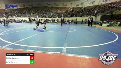 100 lbs Round Of 16 - Olan Garrison, Coweta Tiger Wrestling vs Braxtyn Taylor, Blue Devil Wrestling