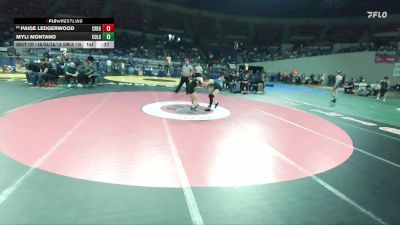 4A/3A/2A/1A Girls 115 Cons. Round 2 - Paige Ledgerwood, Creswell Girls vs Myli Montano, Colton Girls