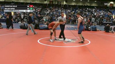 144 lbs Consi Of 8 #1 - Christian Jelle, MN vs Miller Sipes, MO