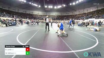 105 lbs Quarterfinal - Blake Lamb, Sallisaw Takedown Club vs William Calhoun, OKC Saints Wrestling