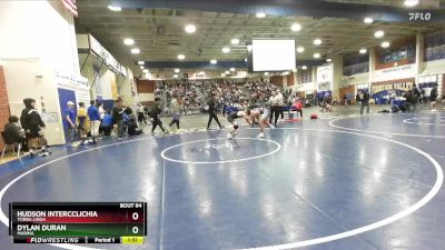 120 lbs Champ. Round 1 - Dylan Duran, Marina vs Hudson Intercclichia, Yorba Linda
