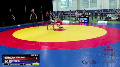 57kg 5th Place Match - Rebecca Gutteridge, Forest City WC vs Kya Drummond, Matmen WC