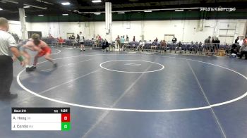 182 lbs Round Of 16 - Aj Heeg, OK vs Joshua Cordio, MA