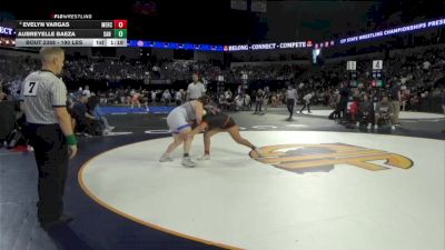 190 lbs Quarterfinal - Evelyn Vargas, Merced (SJ) vs Aubreyelle Baeza, San Dimas (SS)