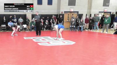 120 lbs Round Of 16 - Emily Golini, Northbridge vs Heather Lebron, Putnam