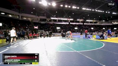 285 lbs Quarterfinal - Jagroop Dhinsa, W.J. Mouat Secondary vs Jonah Smith, Yelm