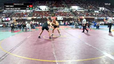 A - 285 lbs Quarterfinal - Trey Daly, Lockwood (Billings) vs Cody Kills On Top, Hardin