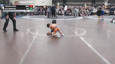 53 lbs Rr Rnd 1 - Yongjin Kwon, Empire Wrestling Academy 1 - ESC vs Vito DiMatteo, Cunliffes Corner Tan - ESC