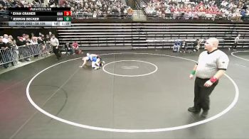 3A 126 lbs Cons. Round 3 - Jerron Becker, Carbon vs Evan Craner, Grantsville