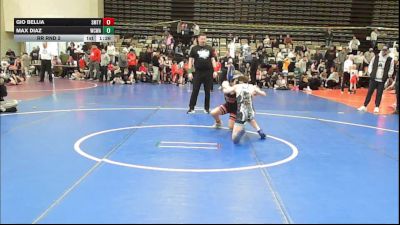 89 lbs Rr Rnd 2 - Gio Bellia, Smitty's Barn Black - ESC vs Max Diaz, Wrecking Crew Wrestling Academy - ESC